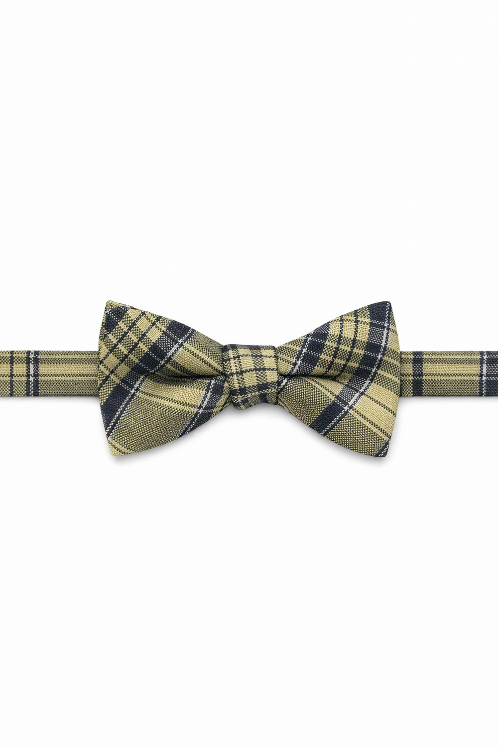 Cardi Pre-Tied Yellow Madison Plaid Bow Tie