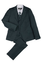 BLACKTIE "Liam" Kids Hunter Green Suit (5-Piece Set)