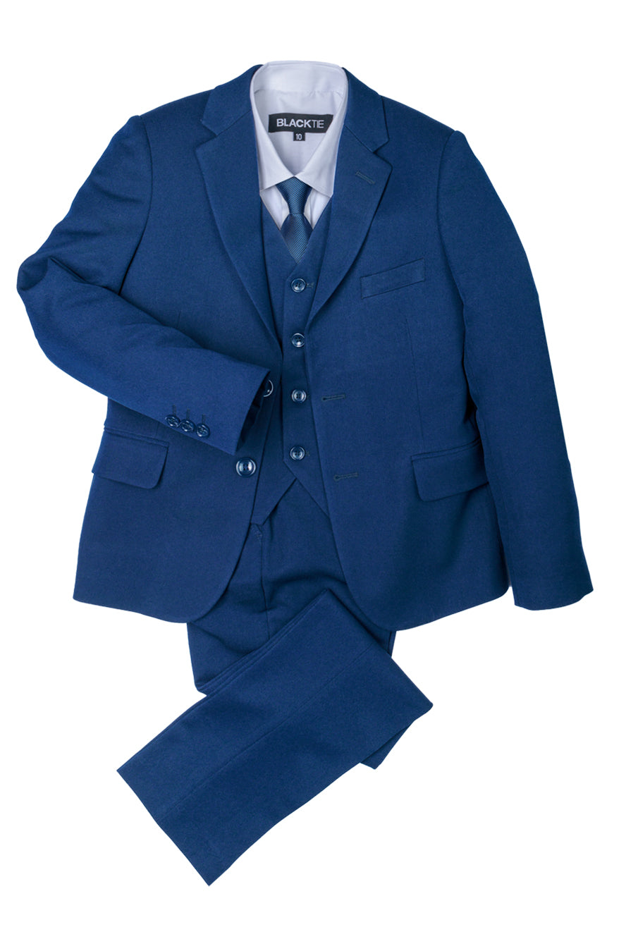 BLACKTIE "Liam" Kids Indigo Suit (5-Piece Set)