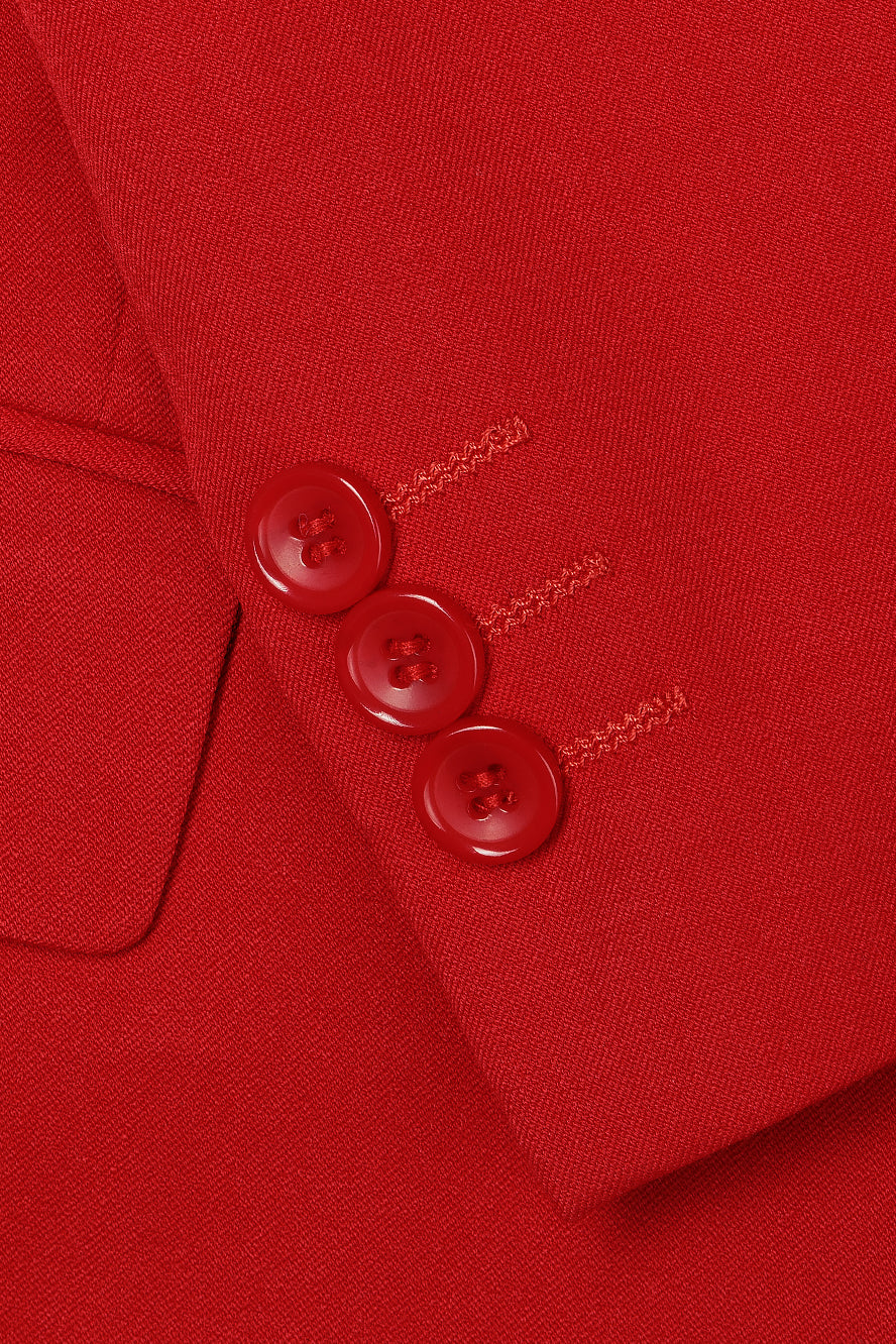 BLACKTIE "Liam" Kids Red Suit (5-Piece Set)