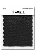 Cardi Black Herringbone Fabric Swatch