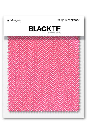 Cardi Bubblegum Herringbone Fabric Swatch
