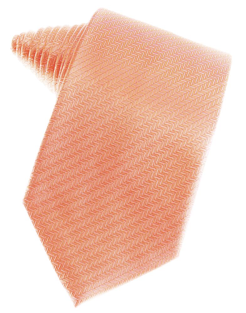 Cardi Coral Herringbone Necktie