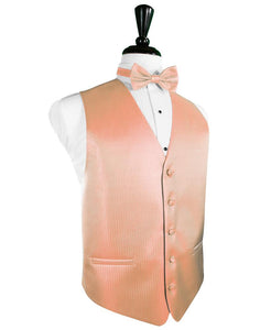 Cardi Coral Herringbone Tuxedo Vest