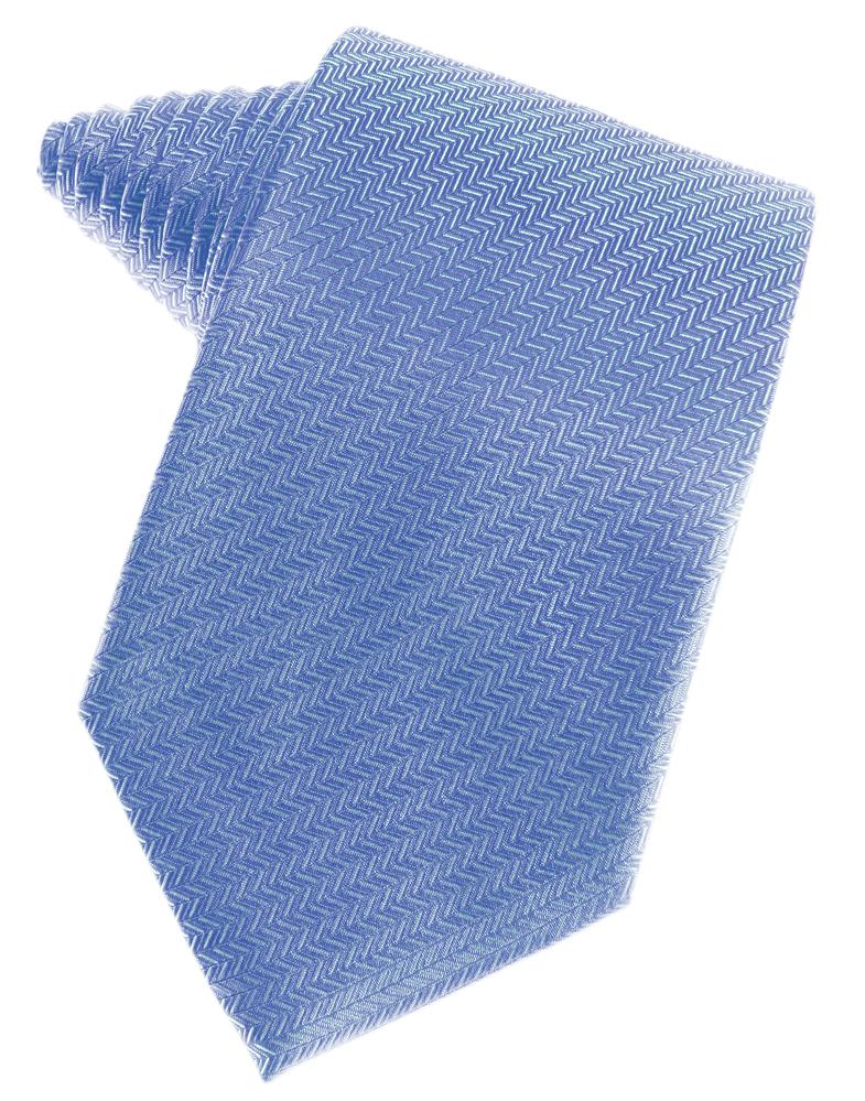 Cardi Cornflower Herringbone Necktie