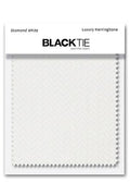 Cardi Diamond White Herringbone Fabric Swatch