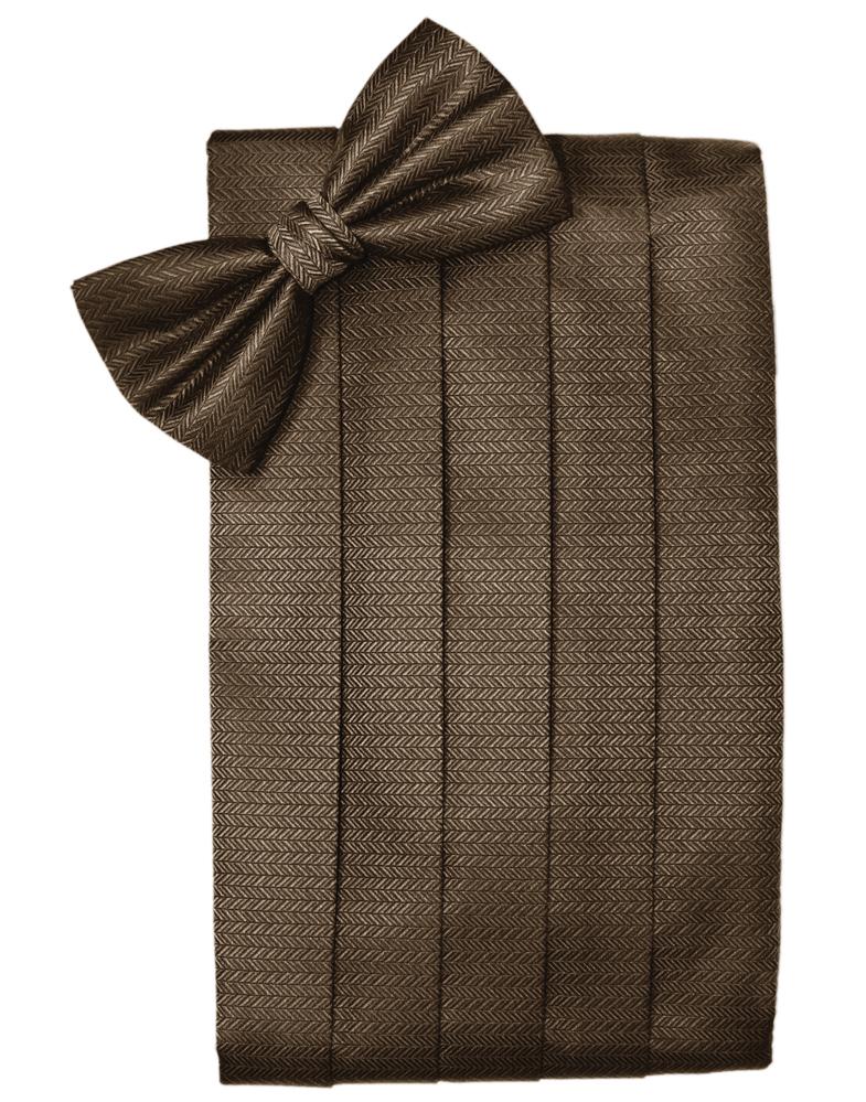 Cardi Espresso Herringbone Cummerbund