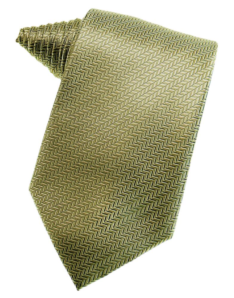 Cardi Gold Herringbone Necktie