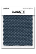 Cardi Haze Blue Herringbone Fabric Swatch