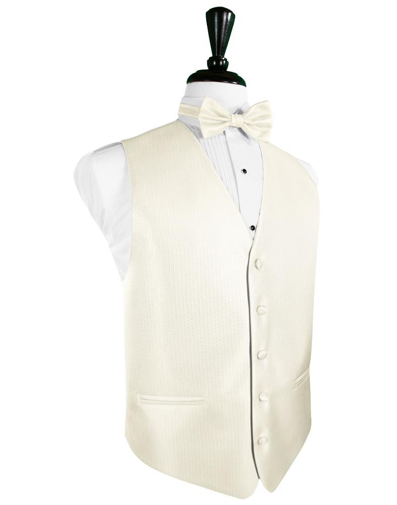 Ivory Herringbone Tuxedo Vest – BlackTie.com