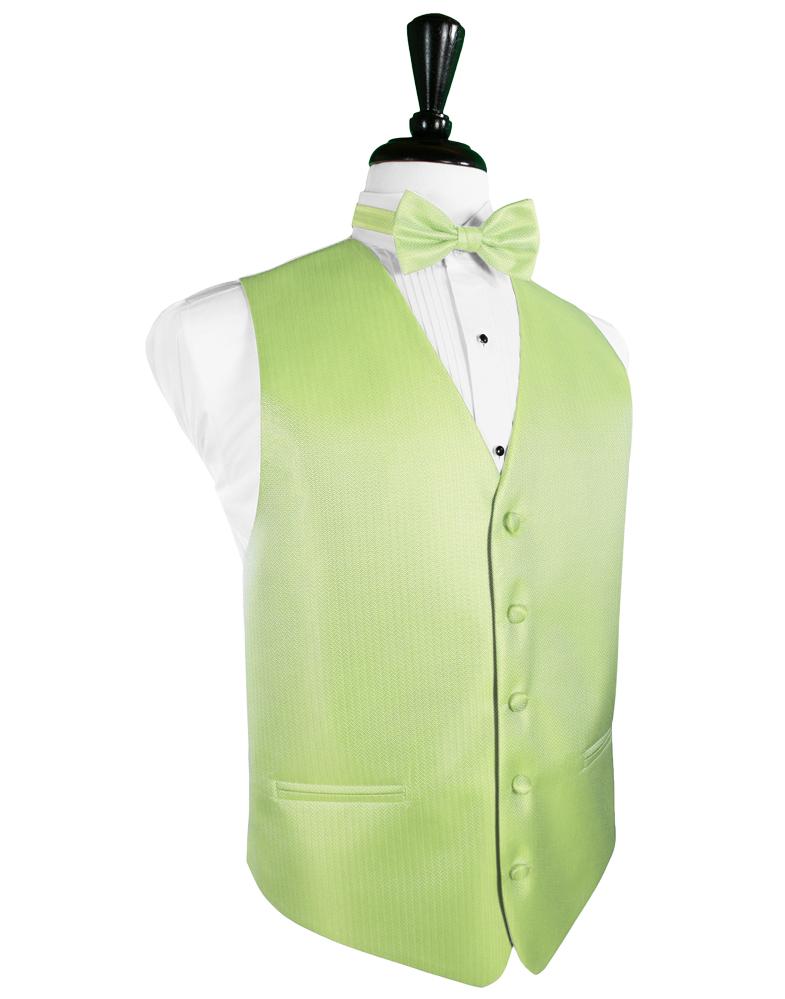 Kiwi Herringbone Pocket Square