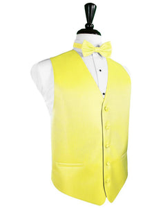 Cardi Lemon Herringbone Tuxedo Vest
