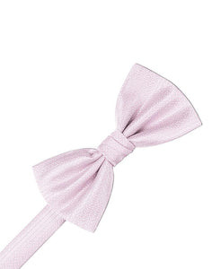 Cardi Pink Herringbone Bow Tie
