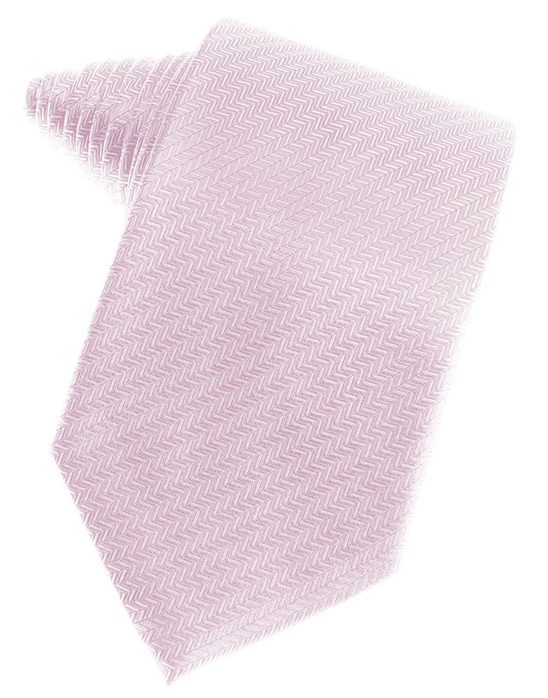Cardi Pink Herringbone Necktie