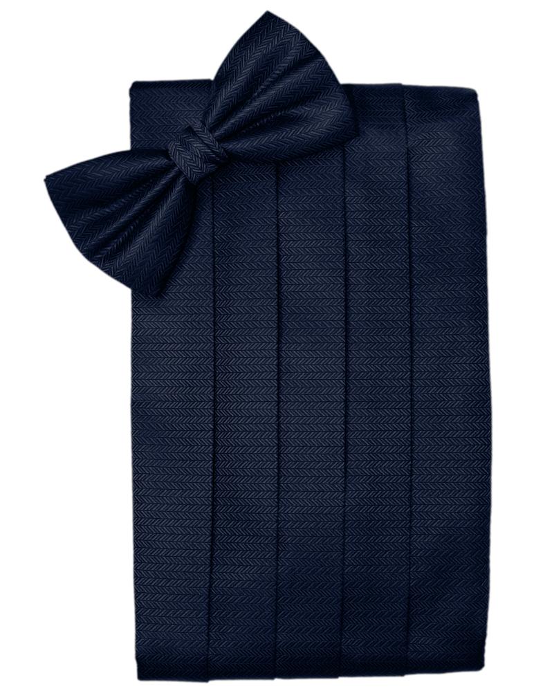 Cardi Navy Herringbone Cummerbund