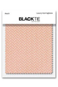 Cardi Peach Herringbone Fabric Swatch