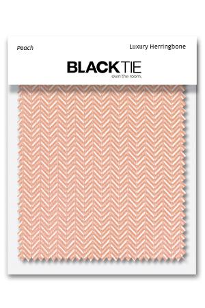Cardi Peach Herringbone Fabric Swatch