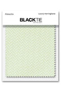 Cardi Pistachio Herringbone Fabric Swatch