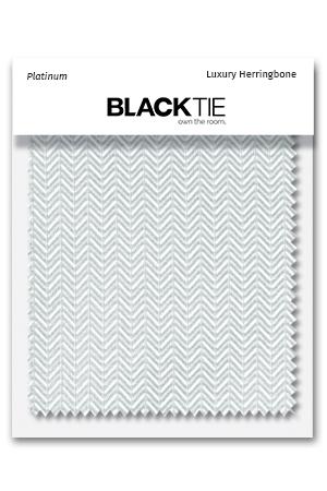 Cardi Platinum Herringbone Fabric Swatch