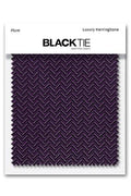 Cardi Plum Herringbone Fabric Swatch