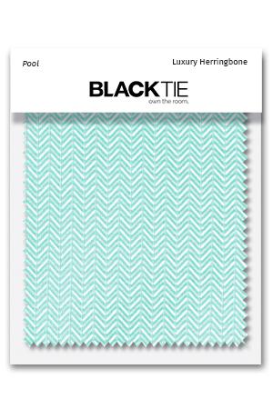 Cardi Pool Herringbone Fabric Swatch
