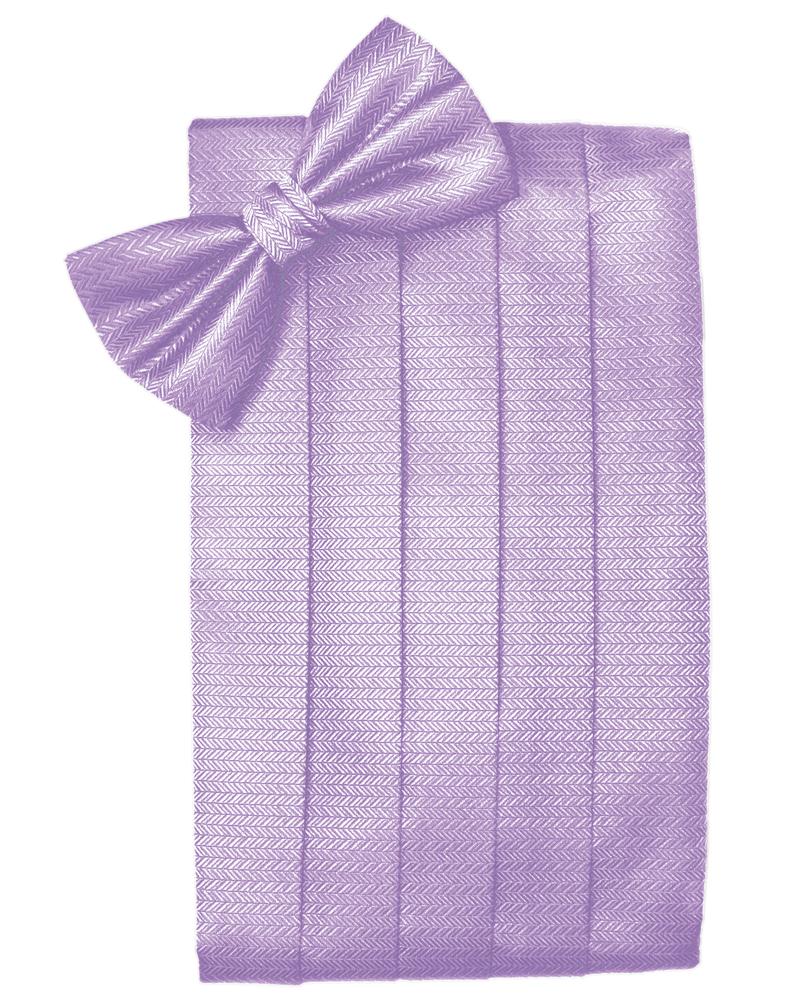 Cardi Lavender Herringbone Cummerbund