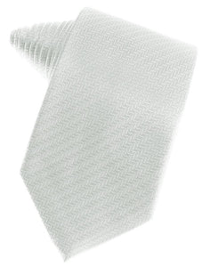 Cardi Platinum Herringbone Necktie