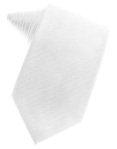 Cardi White Herringbone Necktie