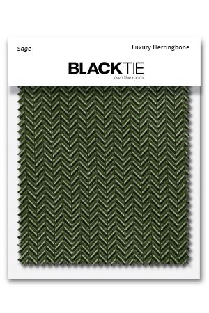 Cardi Sage Herringbone Fabric Swatch
