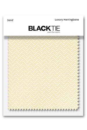 Cardi Sand Herringbone Fabric Swatch