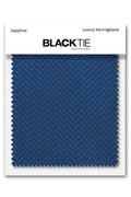 Cardi Sapphire Herringbone Fabric Swatch