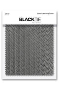 Cardi Silver Herringbone Fabric Swatch