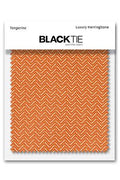 Cardi Tangerine Herringbone Fabric Swatch