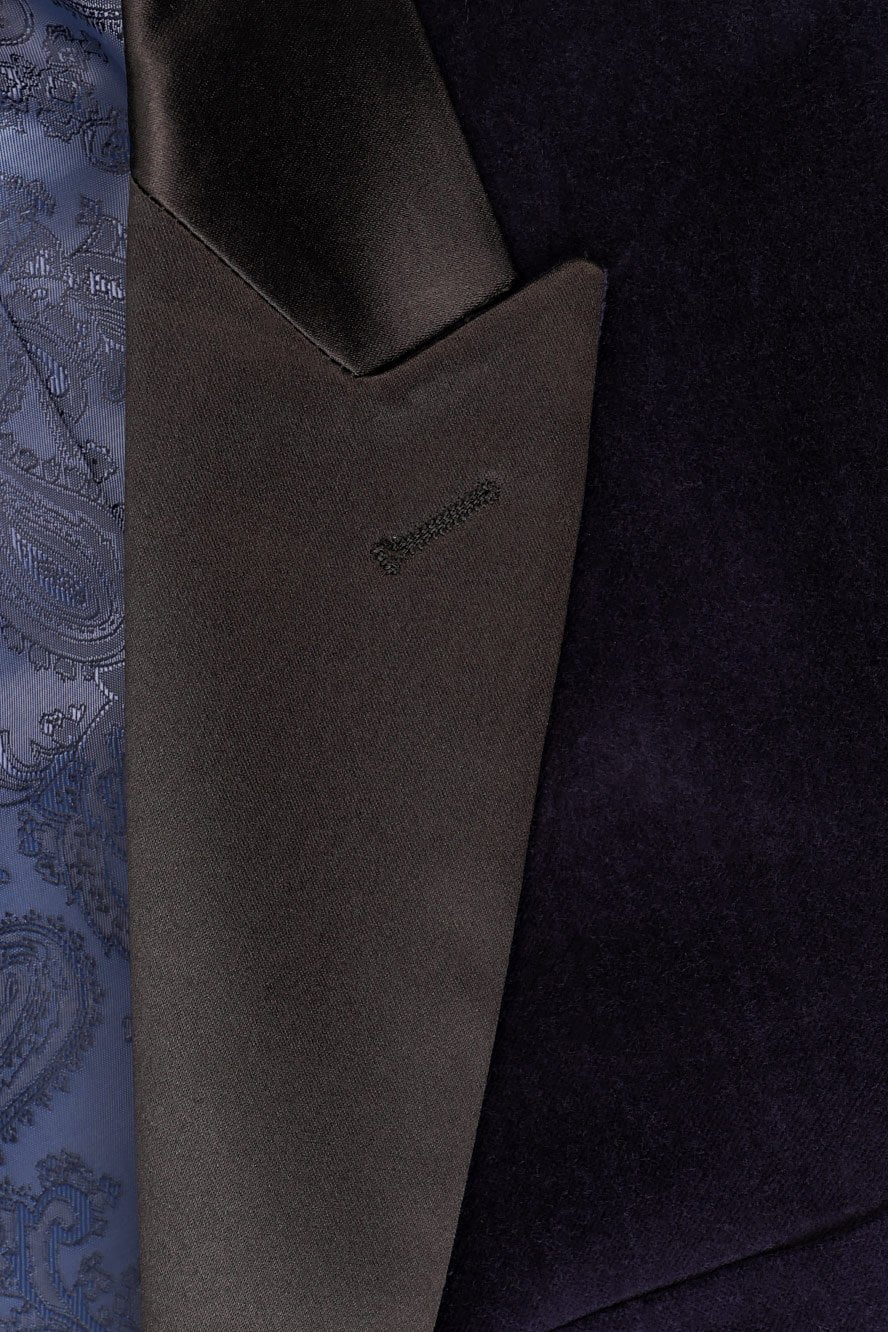 BLACKTIE "Liam" Navy Velvet Jacket