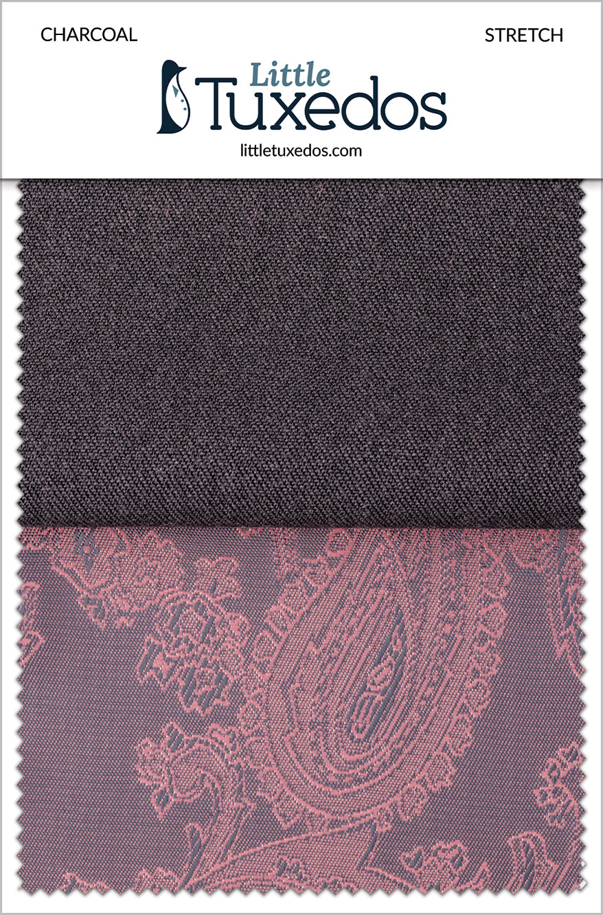 BLACKTIE Charcoal Stretch Fabric Swatch