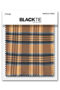 Cardi Orange Madison Plaid Fabric Swatch