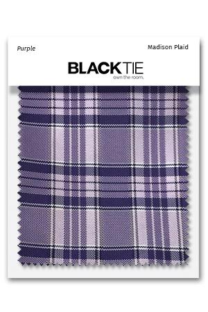 Cardi Purple Madison Plaid Fabric Swatch