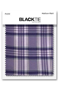 Cardi Purple Madison Plaid Fabric Swatch