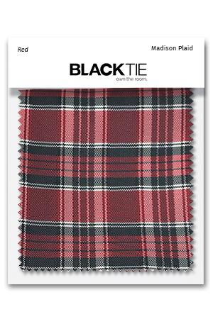 Cardi Red Madison Plaid Fabric Swatch