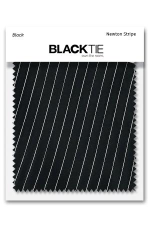 Cardi Black Newton Stripe Fabric Swatch