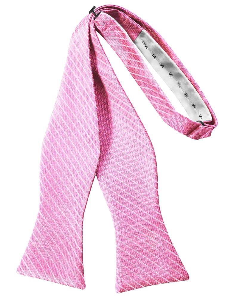 Bubblegum Palermo Bow Tie - self-tie style, front view
