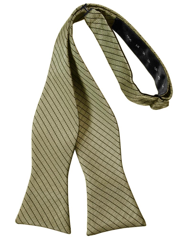 Champagne Palermo Bow Tie - self-tie style, front view
