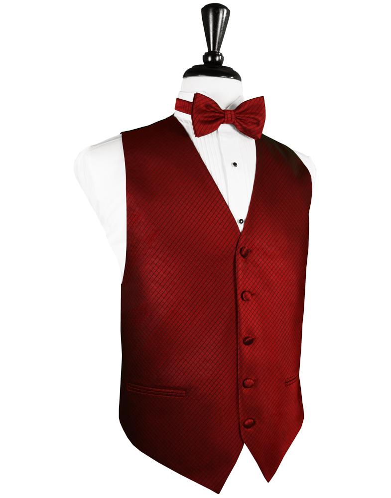 Cardi Claret Palermo Tuxedo Vest