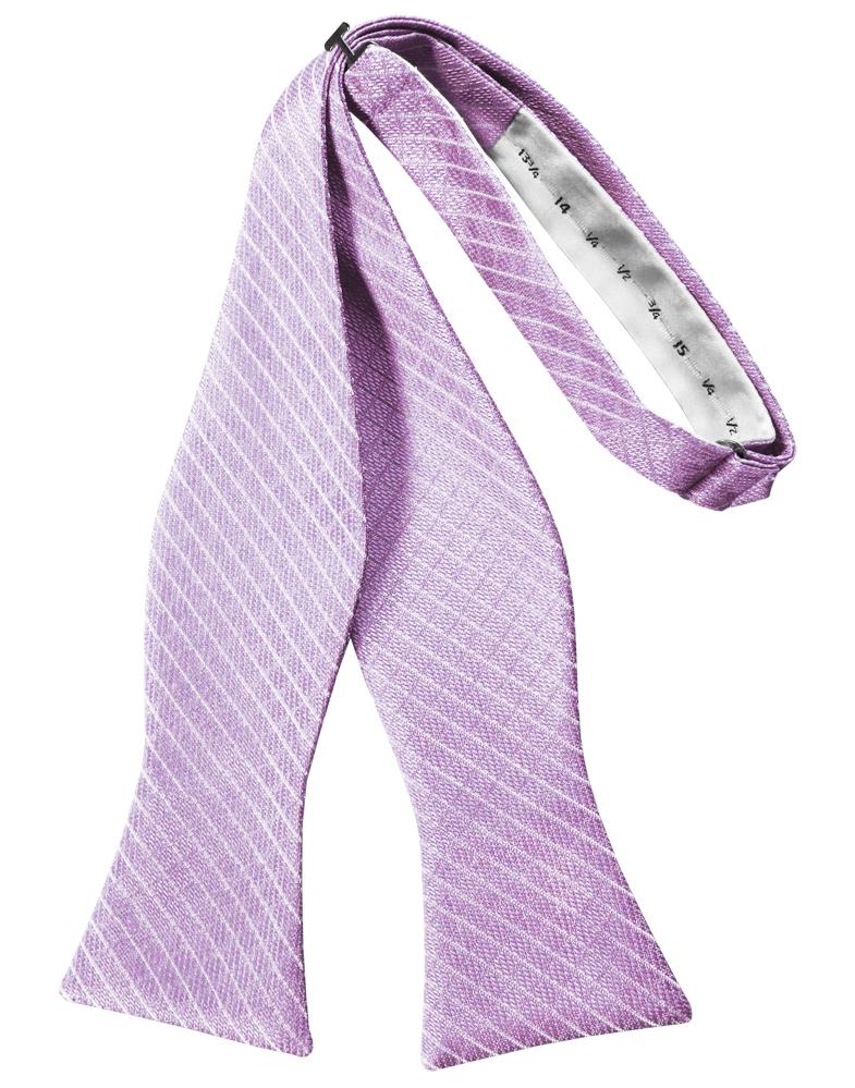 Lavender Palermo Bow Tie - self-tie style, front view