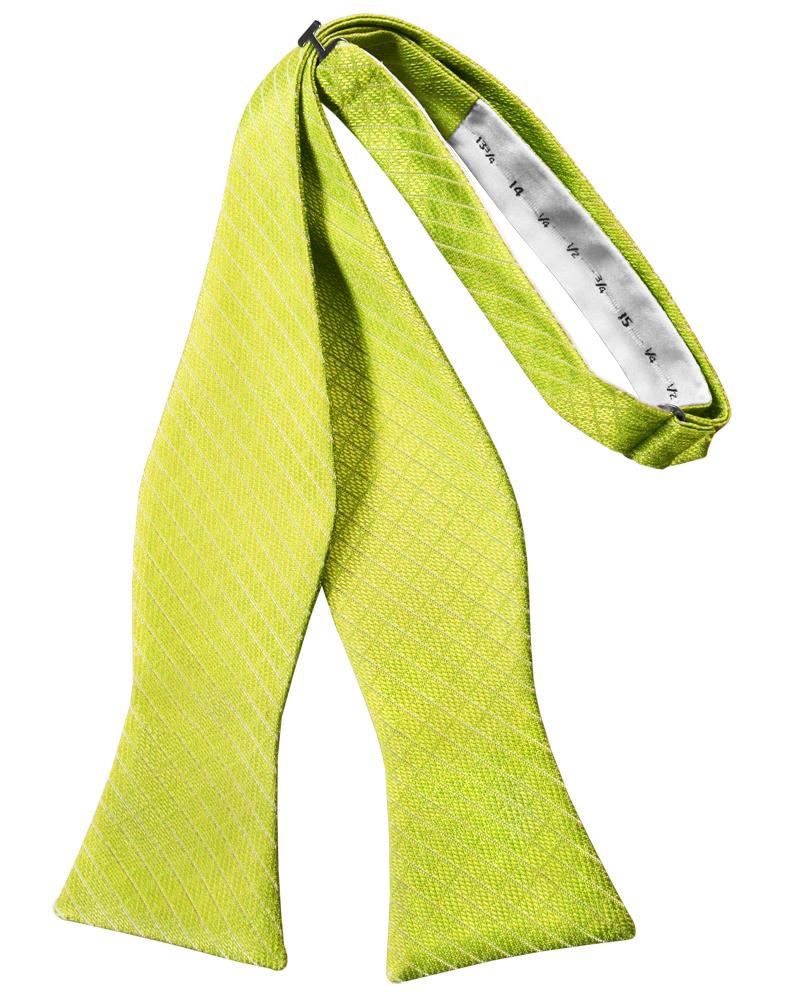 Lemon Palermo Bow Tie - self-tie style, front view