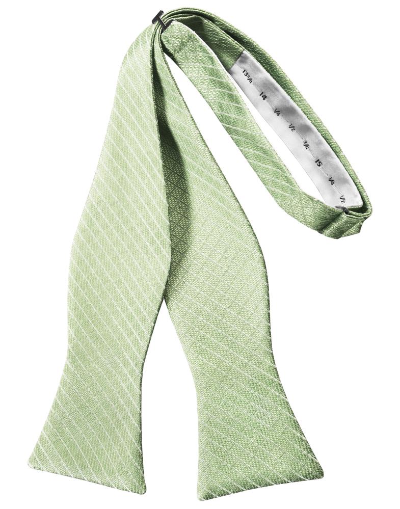 Mint Palermo Bow Tie - self-tie style, front view