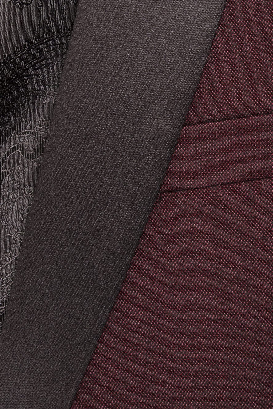 BLACKTIE "Sebastian" Burgundy Pindot Tuxedo Jacket