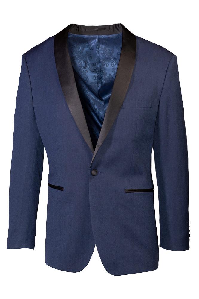 BLACKTIE "Sebastian" Indigo Pindot Tuxedo Jacket
