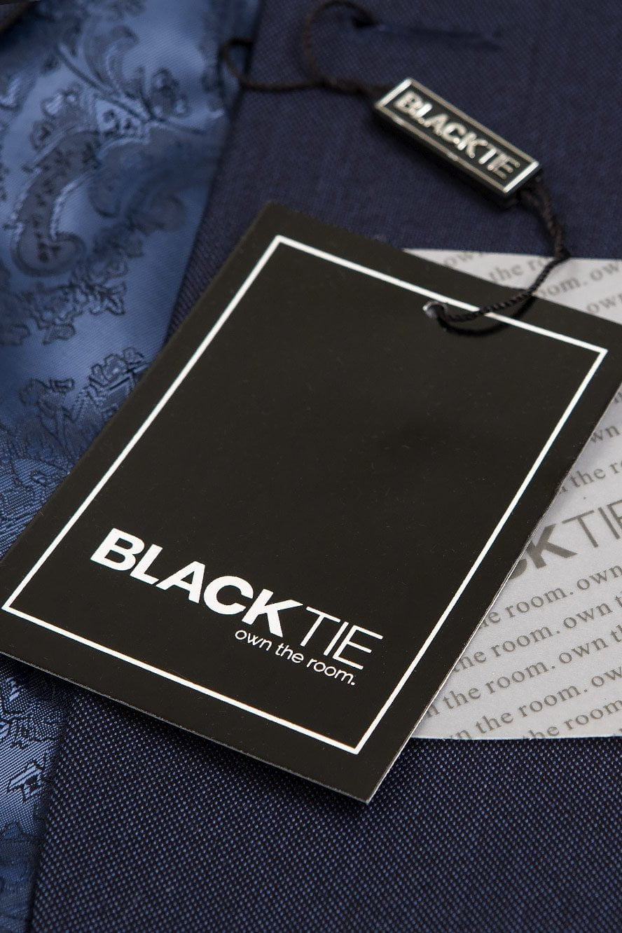 BLACKTIE "Sebastian" Indigo Pindot Tuxedo Jacket