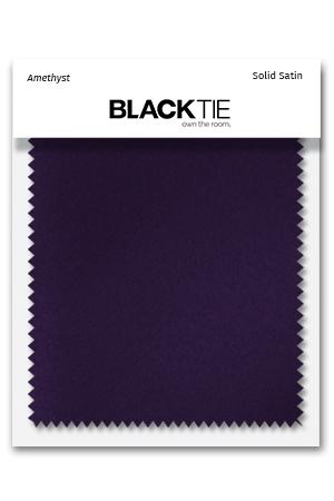 Cardi Amethyst Luxury Satin Fabric Swatch